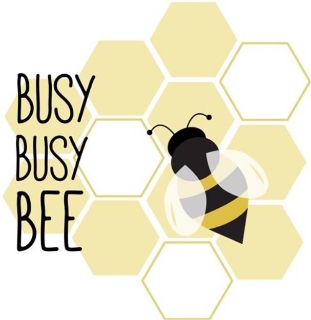 Picture of Busy Busy Bee SVG File