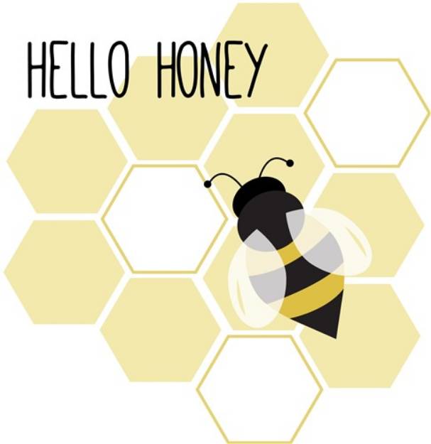 Picture of Hello Honey SVG File