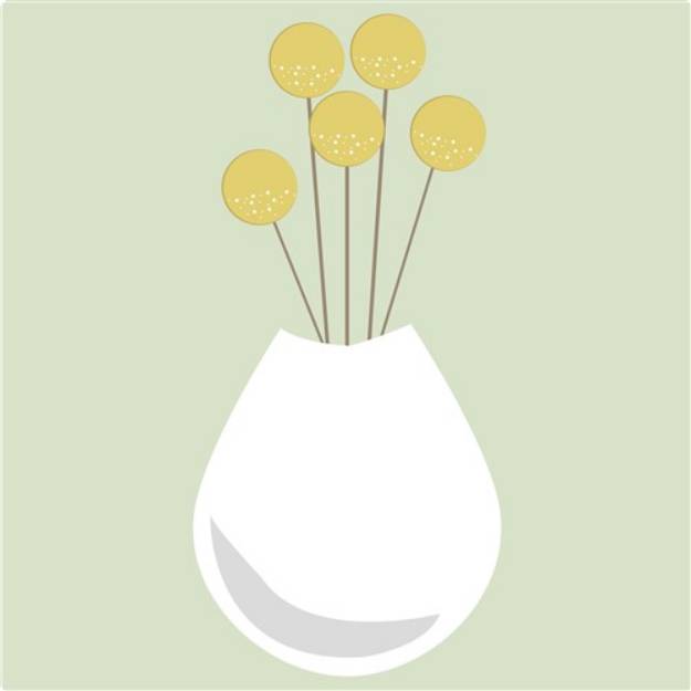 Picture of Flowers In Vase SVG File