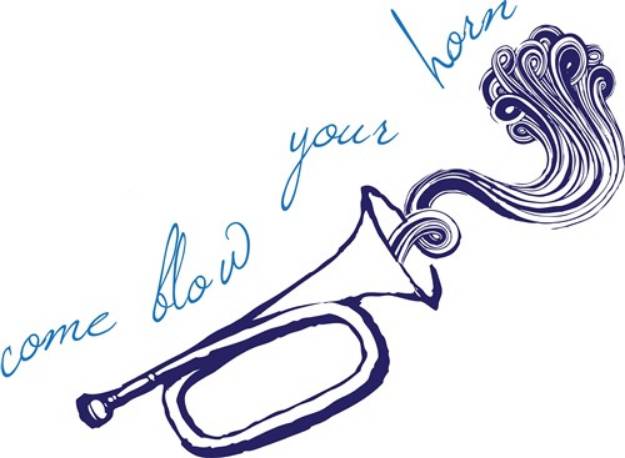 Picture of Come Blow Your Horn SVG File