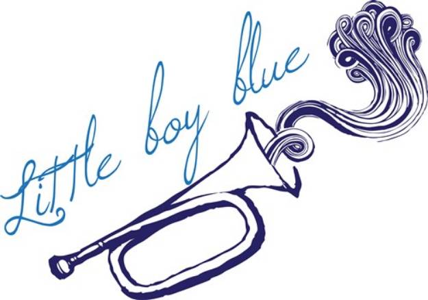 Picture of Little Boy Blue SVG File