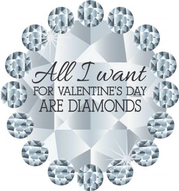 Picture of I Want Diamonds SVG File