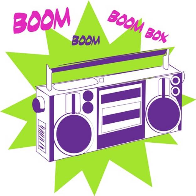 Picture of Boom Boom Box SVG File