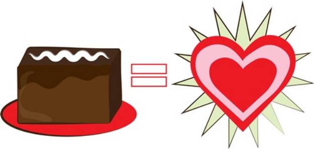 Picture of Brownie Love SVG File