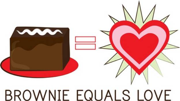 Picture of Brownie Equals Love SVG File