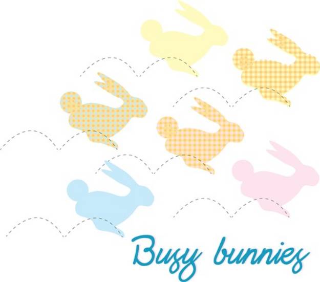 Picture of Busy Bunnies SVG File