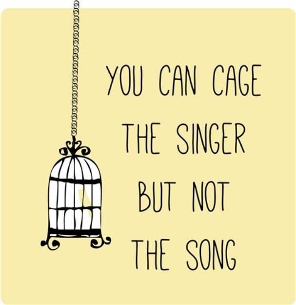 Picture of Cage The Singer SVG File