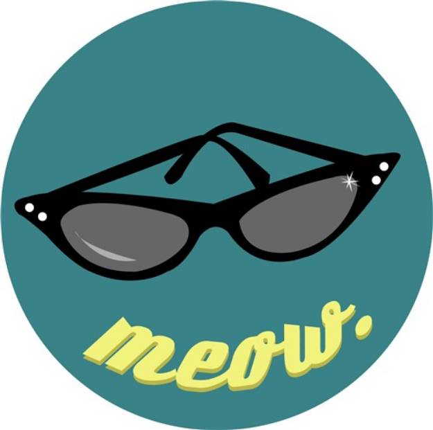 Picture of Meow Sunglasses SVG File