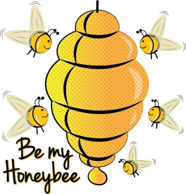 Picture of Bee My Honeybee SVG File