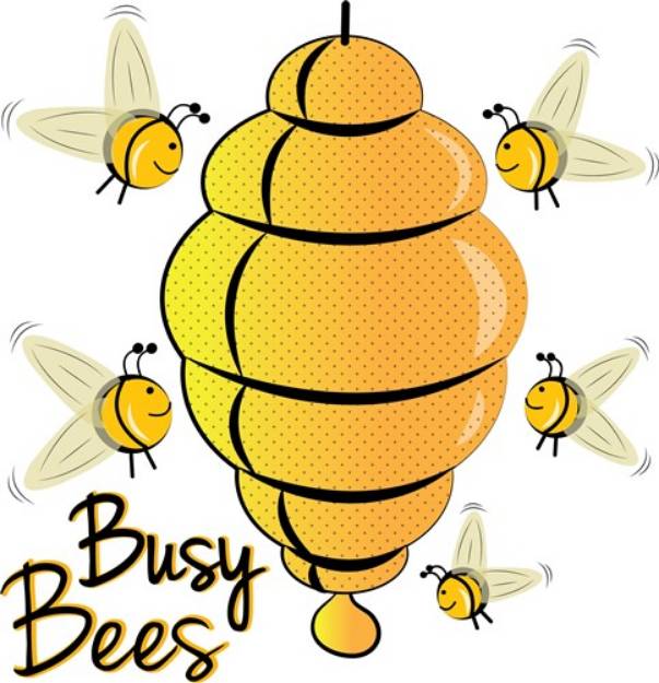 Picture of Busy Bees SVG File
