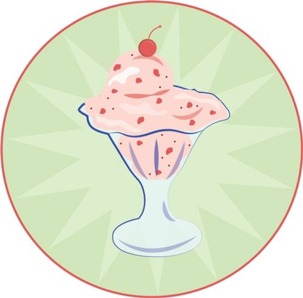 Picture of Ice Cream Sundae SVG File