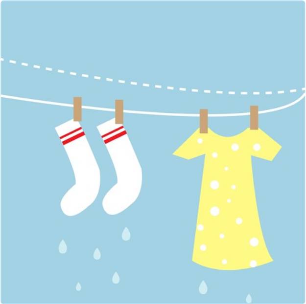 Picture of Clothes Line SVG File