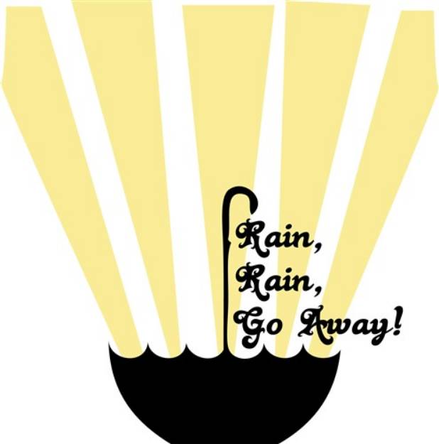 Picture of Rain Rain Go Away SVG File