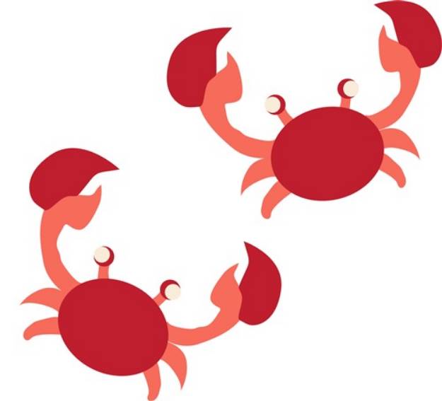 Picture of Two Crabs SVG File