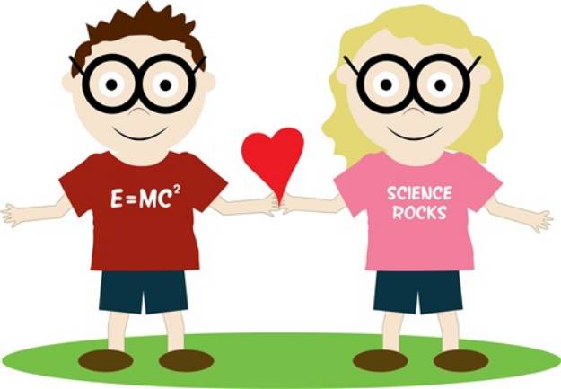 Picture of Girl and Boy Geek SVG File