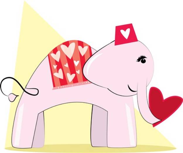 Picture of Love Elephant SVG File