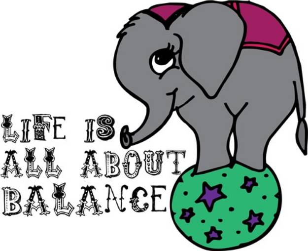Picture of Life Is About Balance SVG File