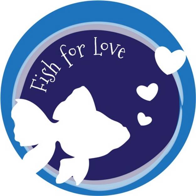 Picture of Fish For Love SVG File