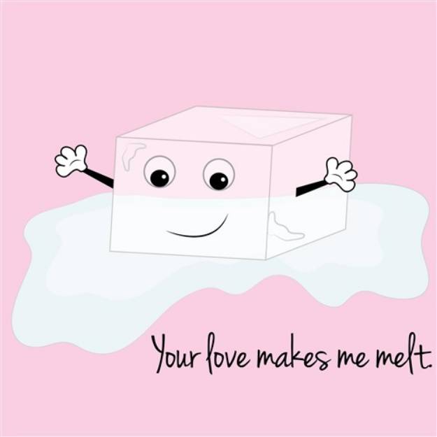 Picture of Love Makes Me Melt SVG File