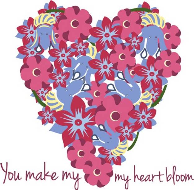 Picture of My Heart Bloom SVG File