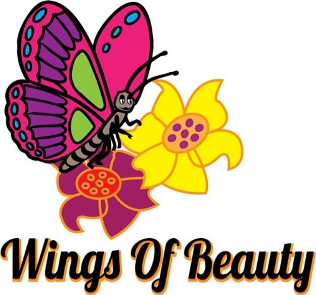 Picture of Wings Of Beauty SVG File