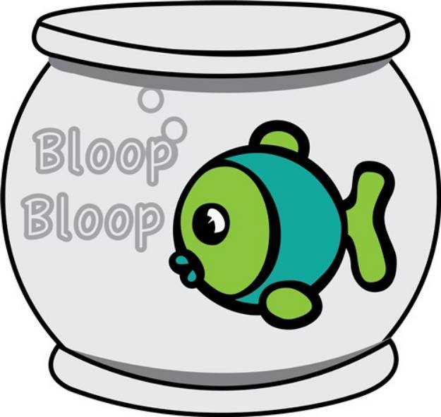 Picture of Bloop Bloop Fish SVG File
