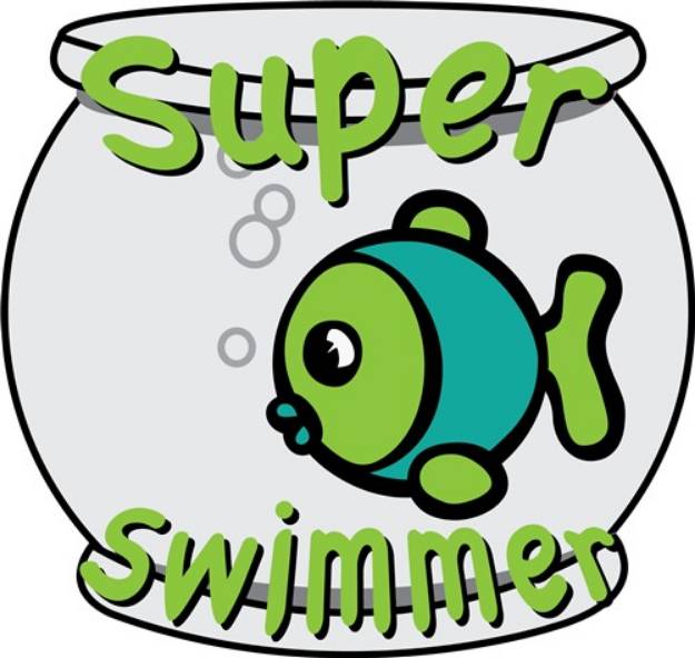 Picture of Super Swimmer SVG File