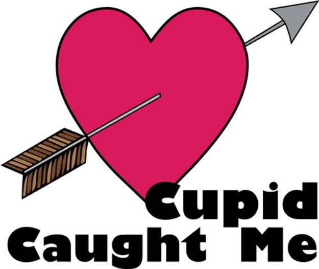 Picture of Cupid Caught Me SVG File