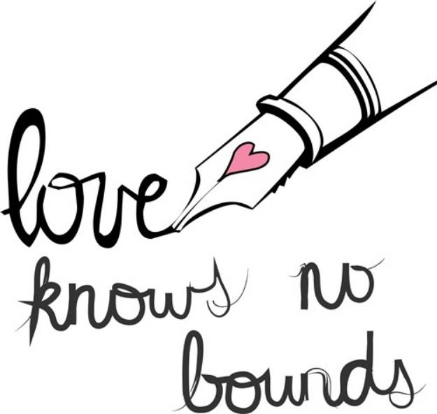 Picture of Love Knows No Bounds SVG File