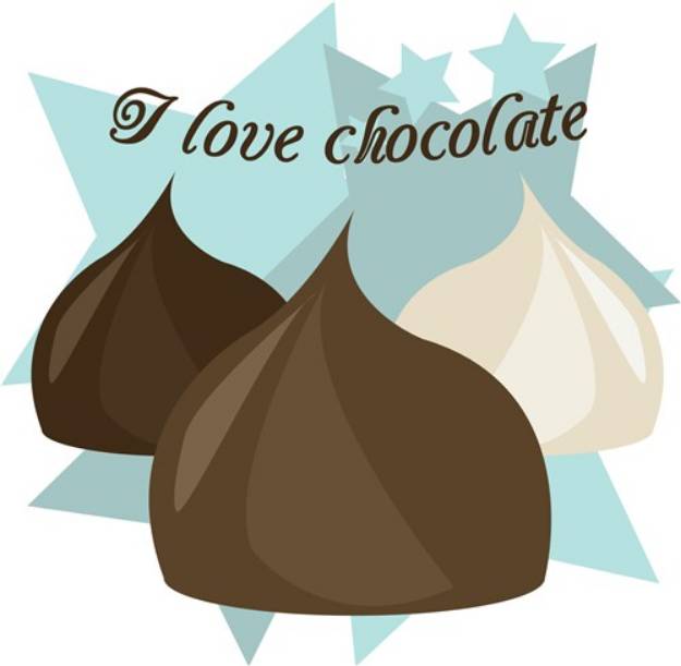 Picture of I Love Chocolate SVG File