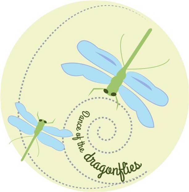 Picture of Dance Of The Dragonflies SVG File