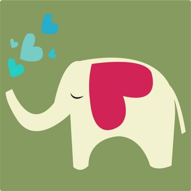 Picture of Love Elephant SVG File