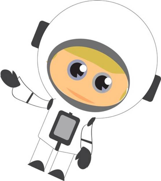 Picture of Astronaut Boy SVG File