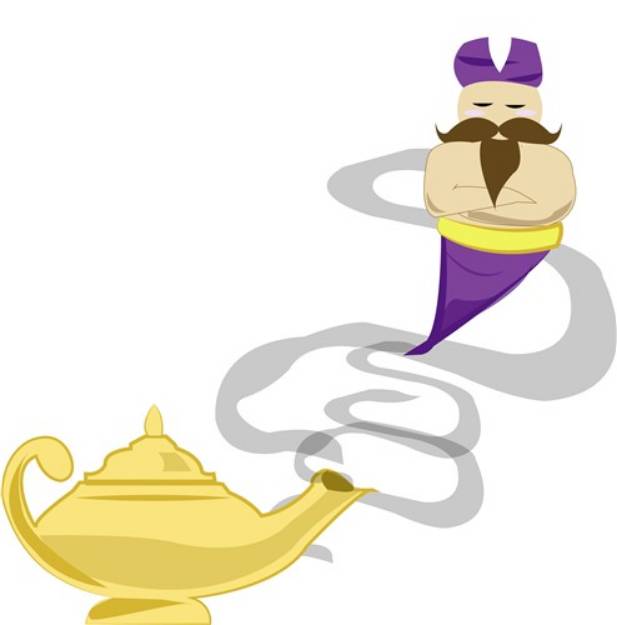 Picture of Genie Lamp SVG File