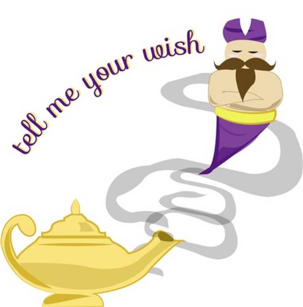 Picture of Genie Wish SVG File