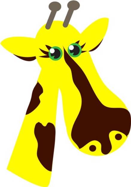 Picture of Giraffe Head SVG File