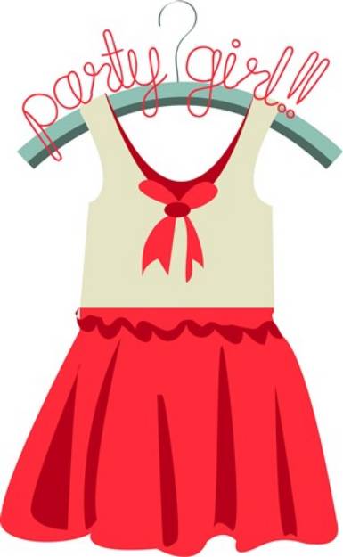 Picture of Party Girl Dress SVG File