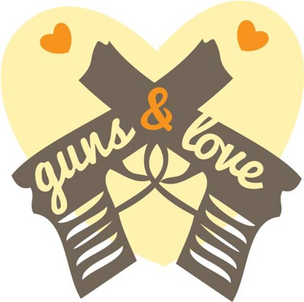Picture of Guns & Love SVG File