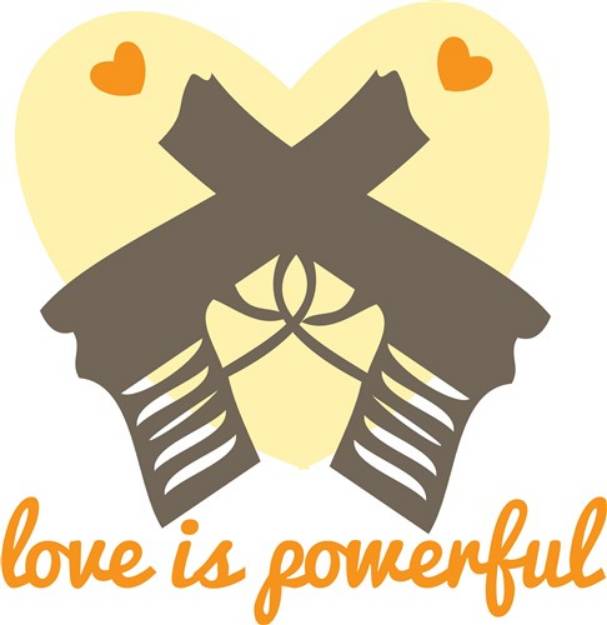 Picture of Love is Powerful SVG File