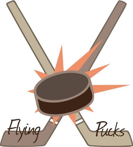 Picture of Flying Pucks SVG File