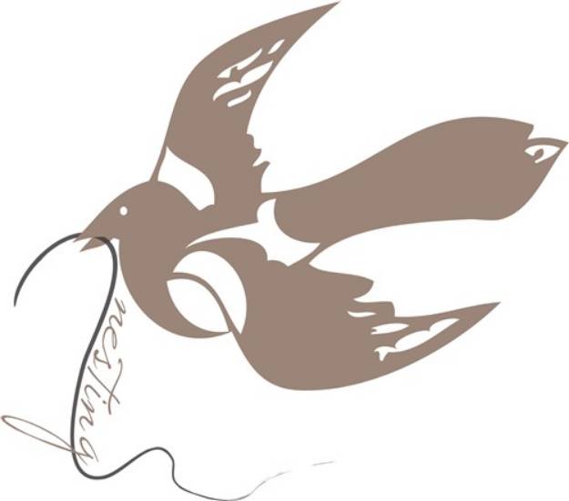 Picture of Resting Bird SVG File
