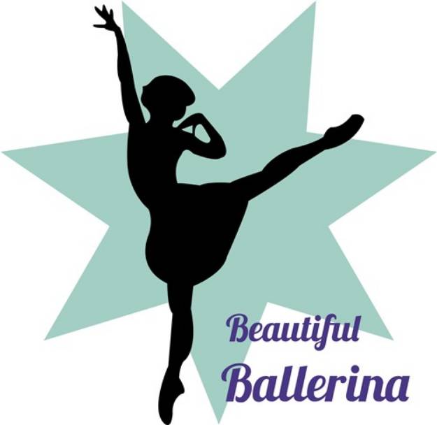 Picture of Beautiful Ballerina SVG File