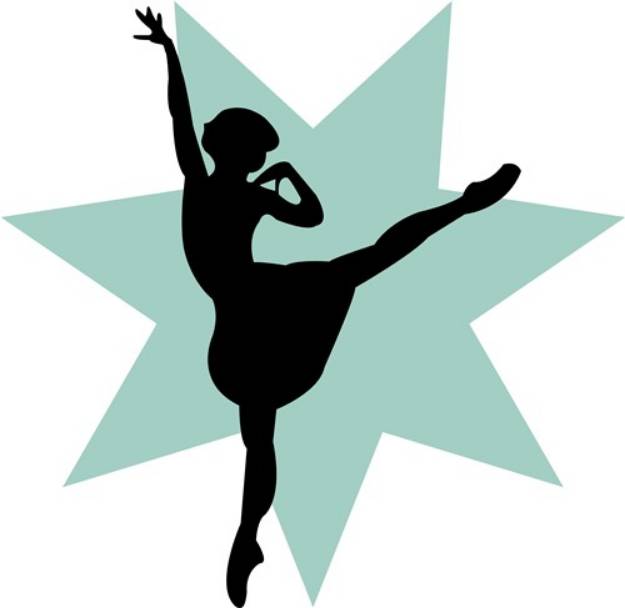 Picture of Ballerina Silhouette SVG File