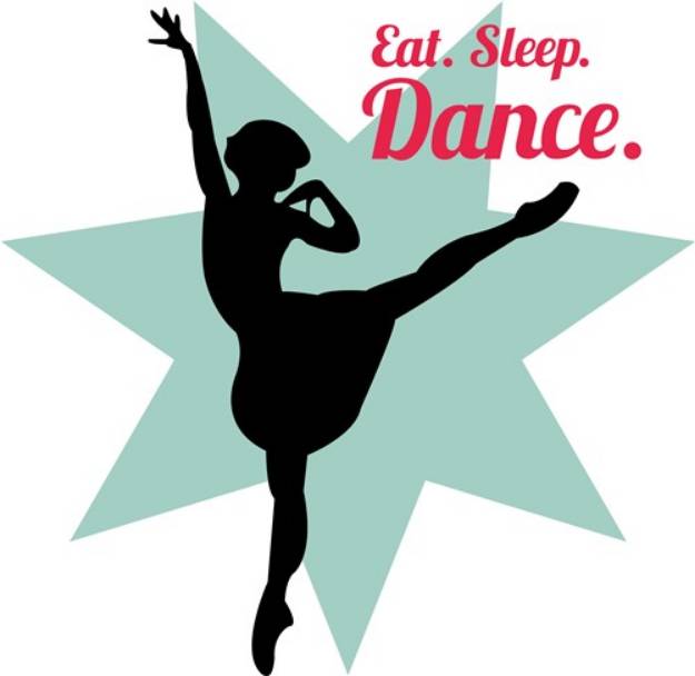 Picture of Eat Sleep Dance SVG File