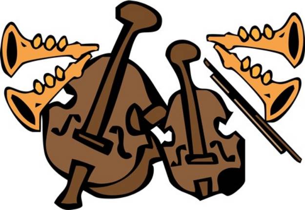 Picture of Jazz Instruments SVG File