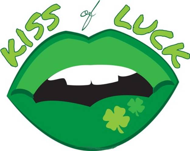 Picture of Kiss of Luck SVG File