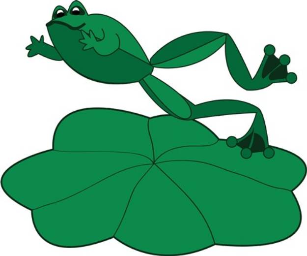 Picture of Leaping Frog SVG File
