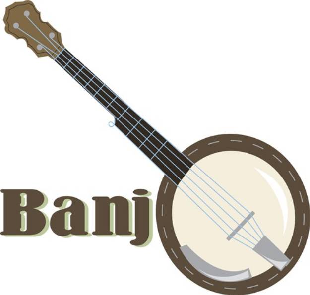 Picture of Banjo Instrument SVG File