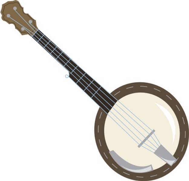 Picture of Musical Banjo SVG File