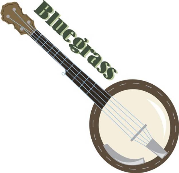 Picture of Bluegrass Banjo SVG File